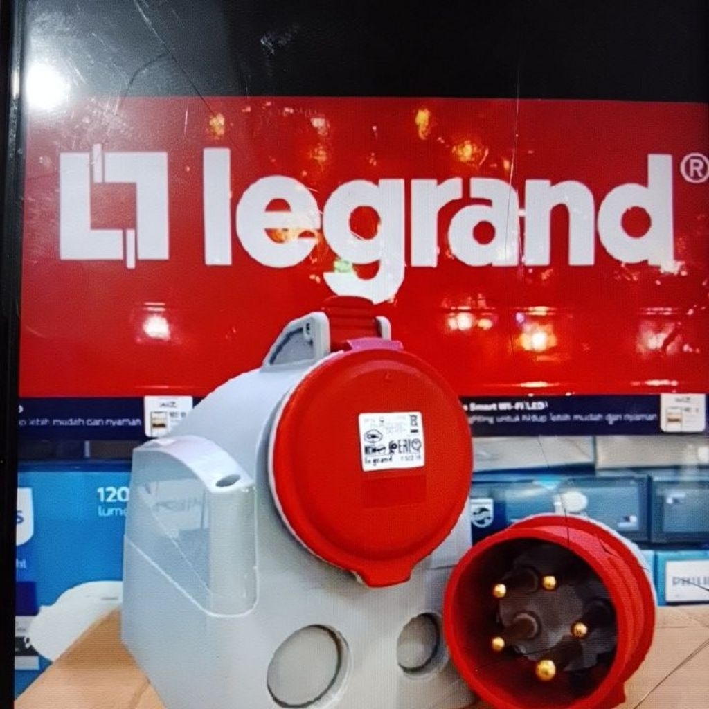Ori Legrand Set 555259 Surface Mounting Legrand 5 Kaki 32A 32 Ampere 5 Pin Limited