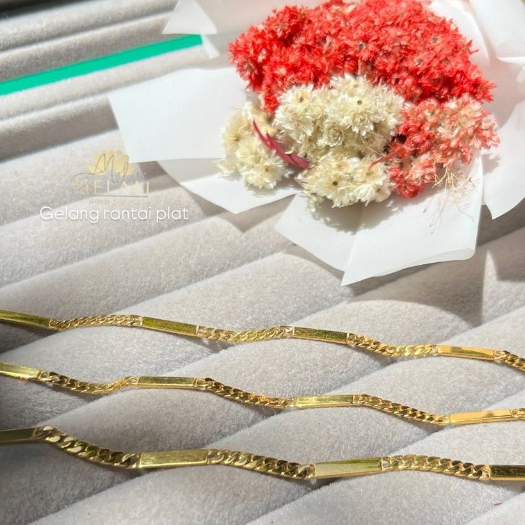GA RANTAI PADAT FLAT GOLD