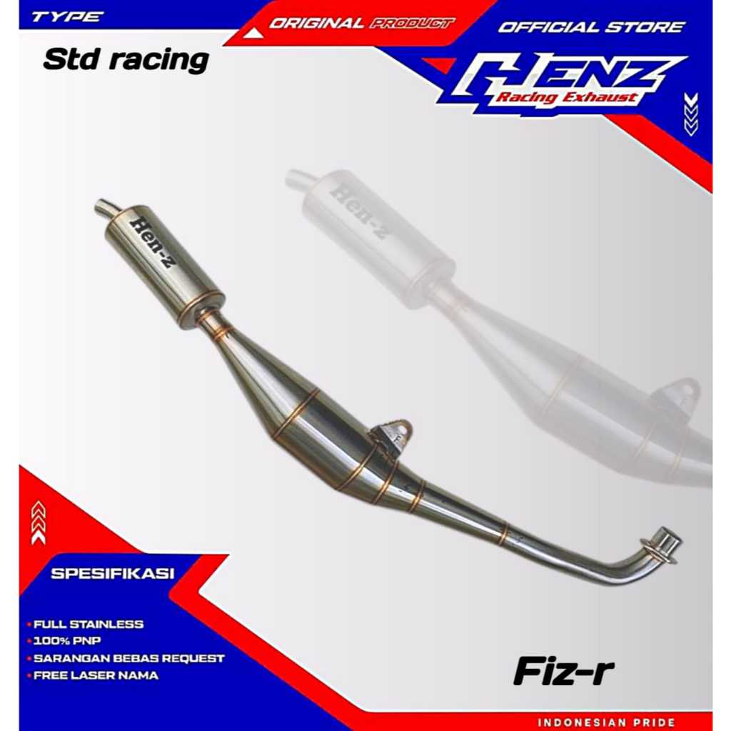 Kenalpot std racing FIZ-R Henz racing exhaust
