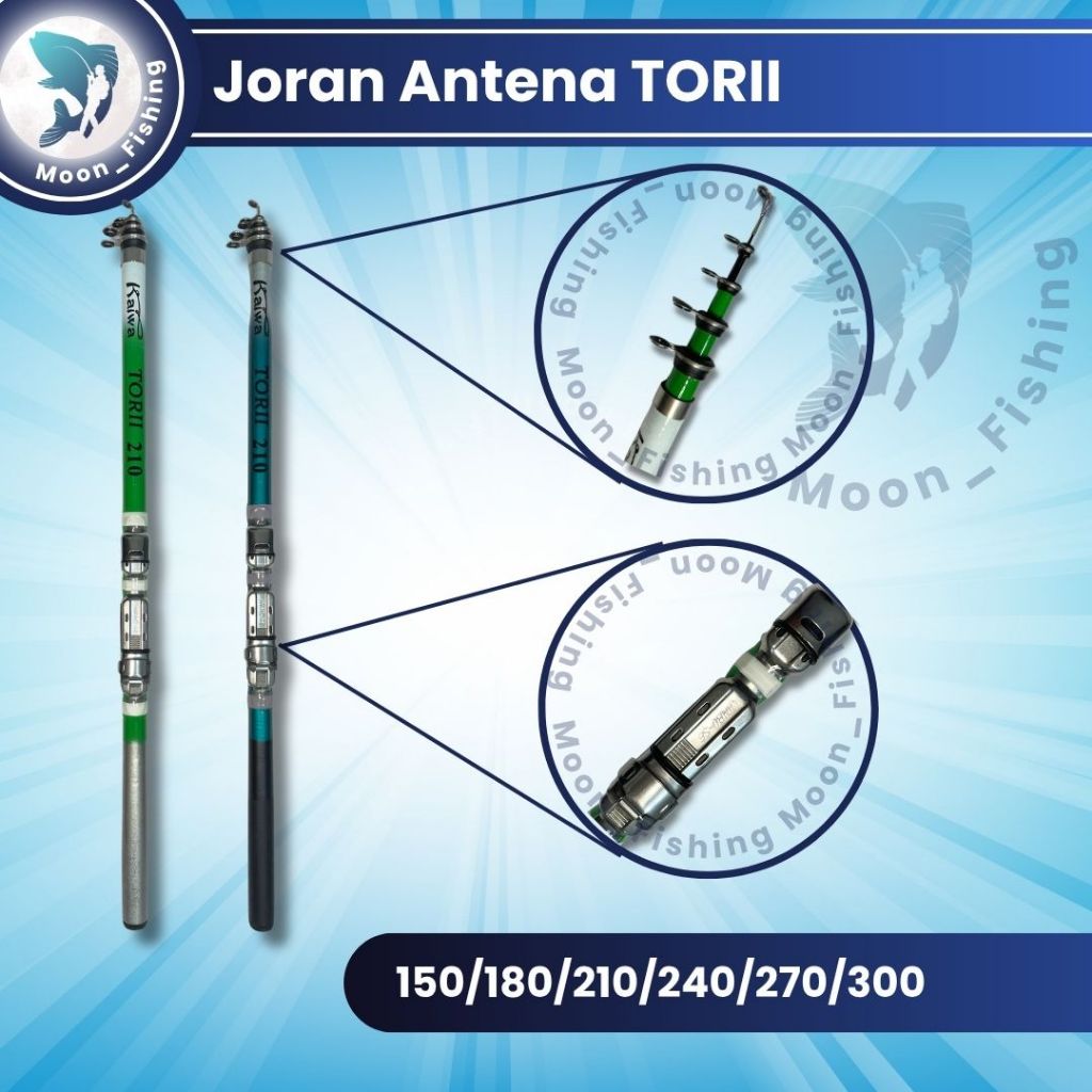 Joran Antena Pancing Udang Telescopic Kaiwa TORII Lentur