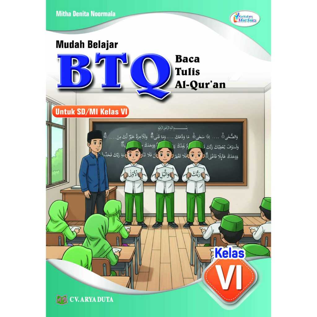 Mudah Belajar Baca Tulis Al-Qur'an BTQ Kelas 6