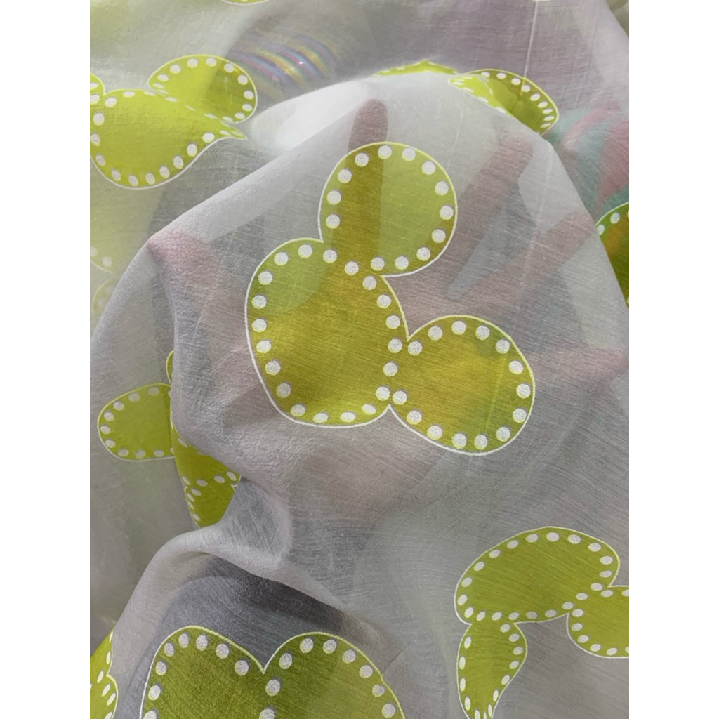 kain organdi motif - kain organdi premium - kain organza lembut motif premium