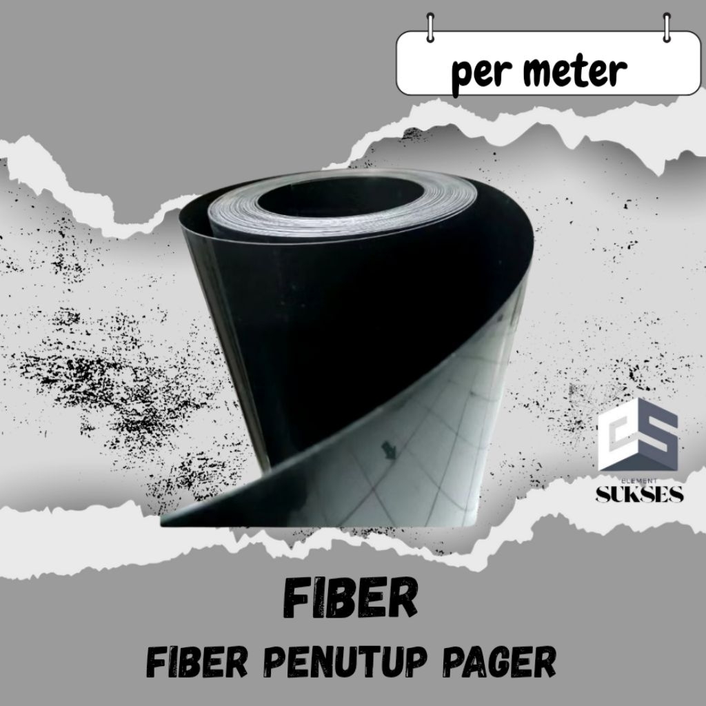 FIBER PLASTIK PENUTUP PAGAR KETEBALAN 1.1MM HARGA PER 1M