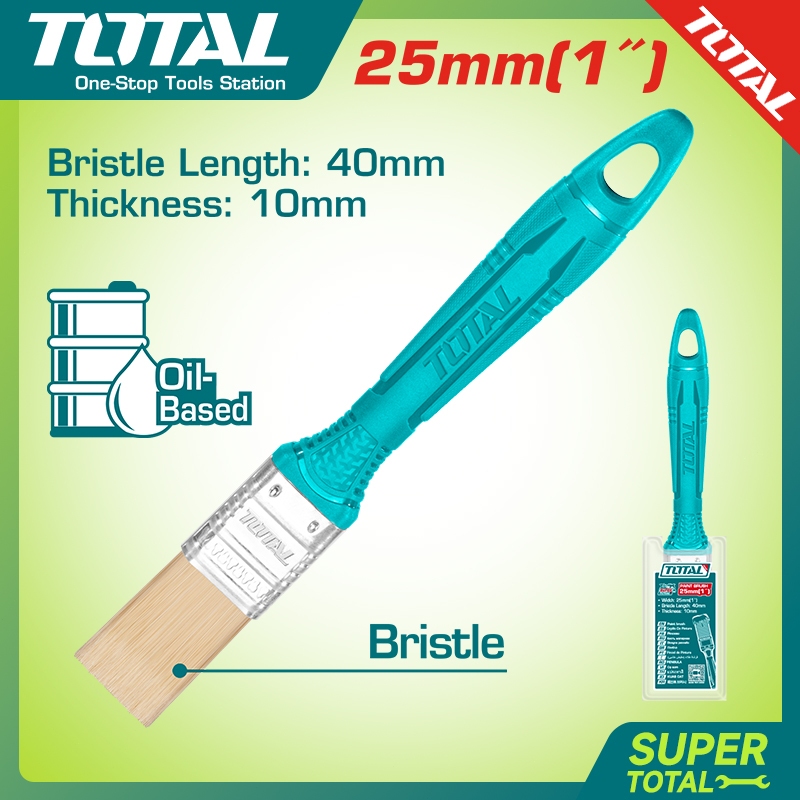 Total Kuas cat 1 inci/alat kuas cat/kuas cat dinding kayu/kuas cat dinding