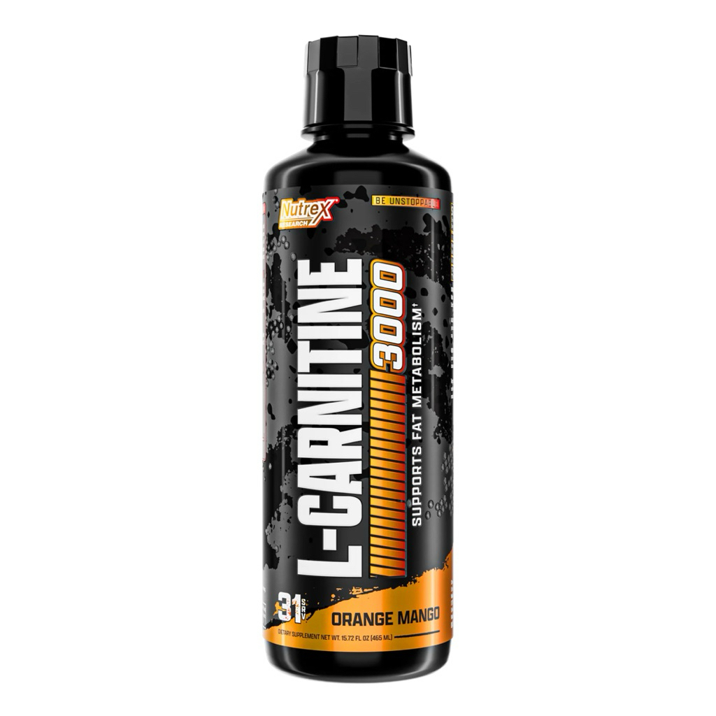 Nutrex L Carnitine 3000 31 servings Fat Burner Orange Mango