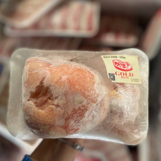 Kulit Ayam Mentah Gold 500gr / kulit ayam mentah frozen