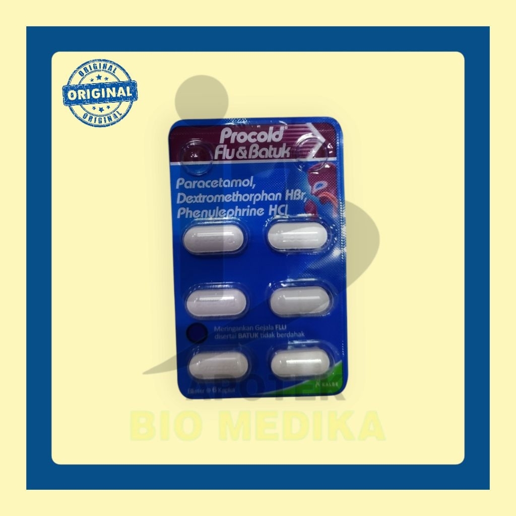 PROCOLD FLU BATUK ECER OBAT WARUNG ORIGINAL