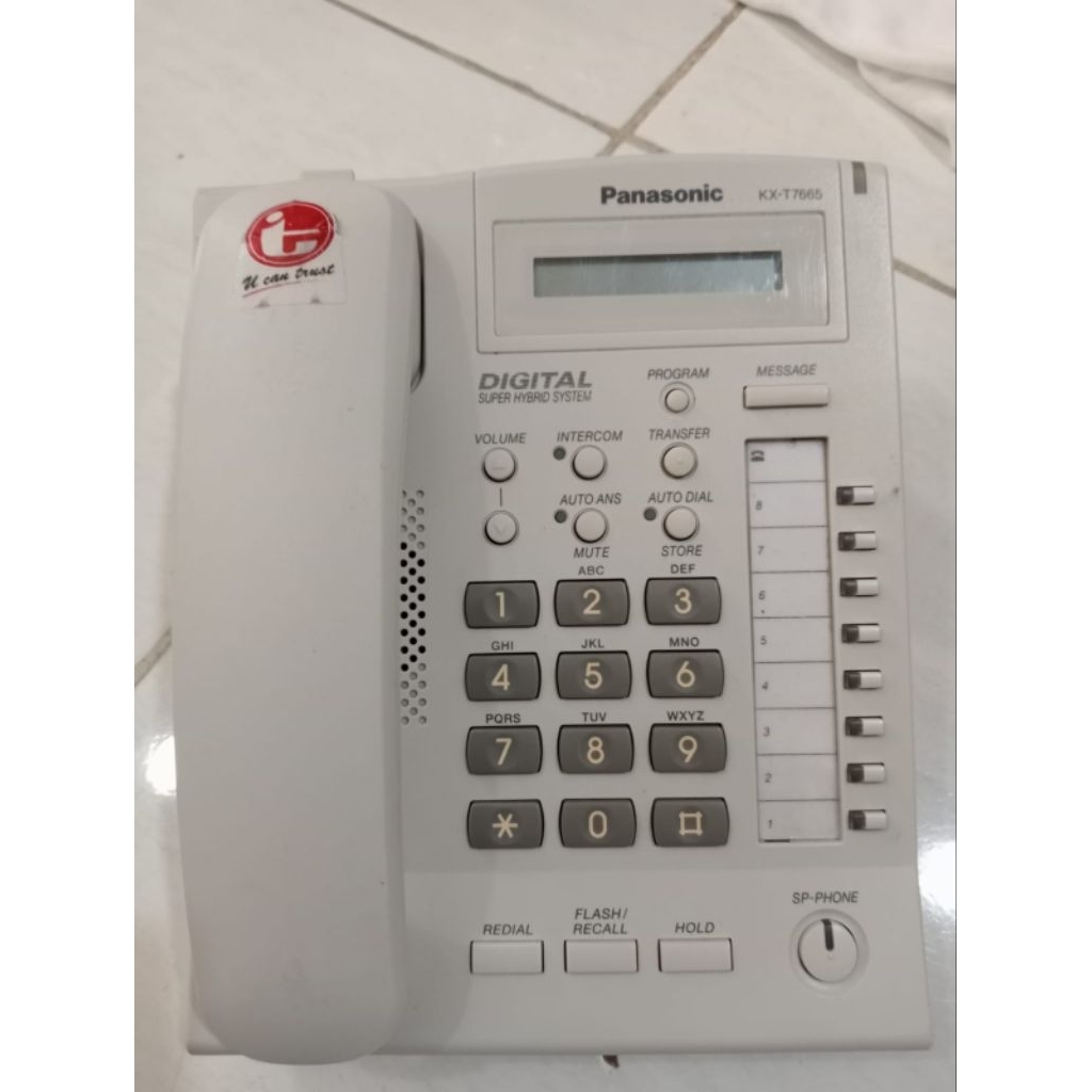 Telepon Panasonic KX T7665 new