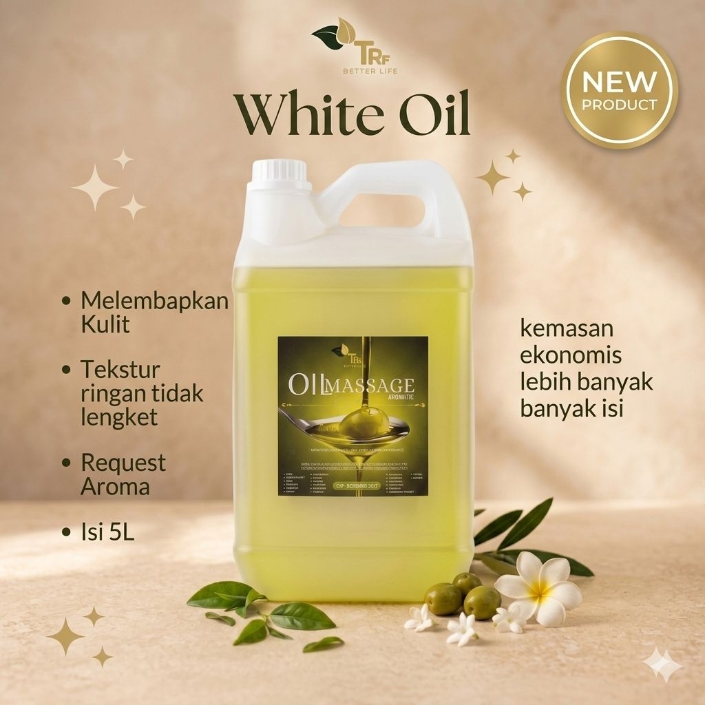 Massage Oil Aromaterapi 5L Jerigen | Minyak Pijat Aromaterapi Relakasi Tubuh | Oil Massage untuk Spa