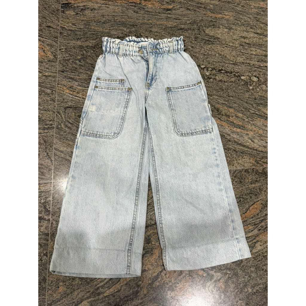 Zara Kids carpenter-style wide-leg jeans