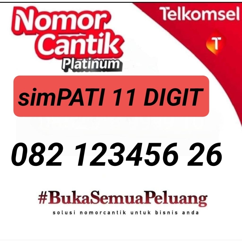 NOMOR CANTIK TELKOMSEL 11 DIGIT 082 123456 26 NOMOR CANTIK SIMPATI