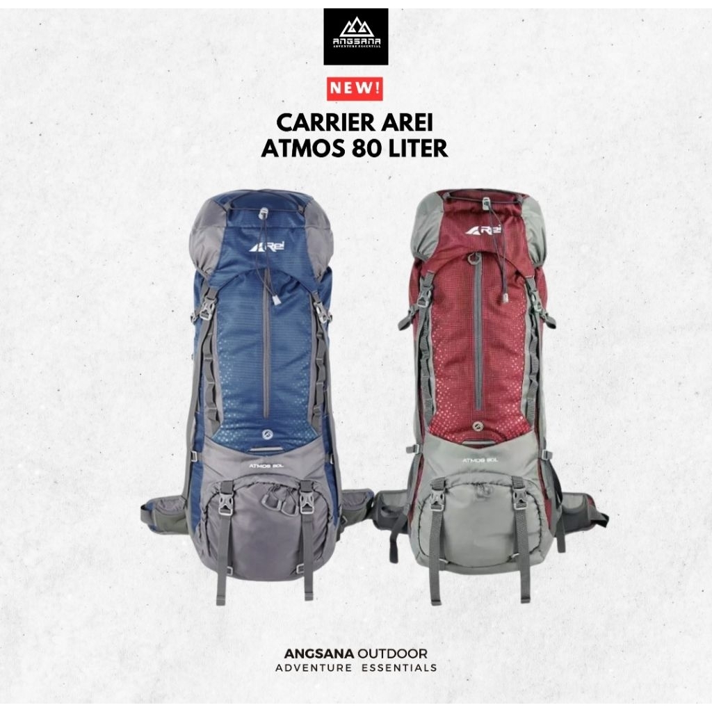 Tas Carrier Atmos Series 80L AREI OUTDOORGEAR Tas Ransel Camping / Gunung AREI ATMOS 80L
