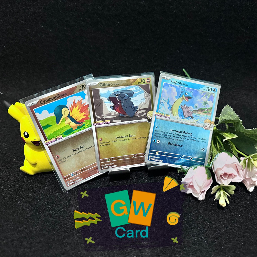 kartu pokemon promo kehadiran juara hologram