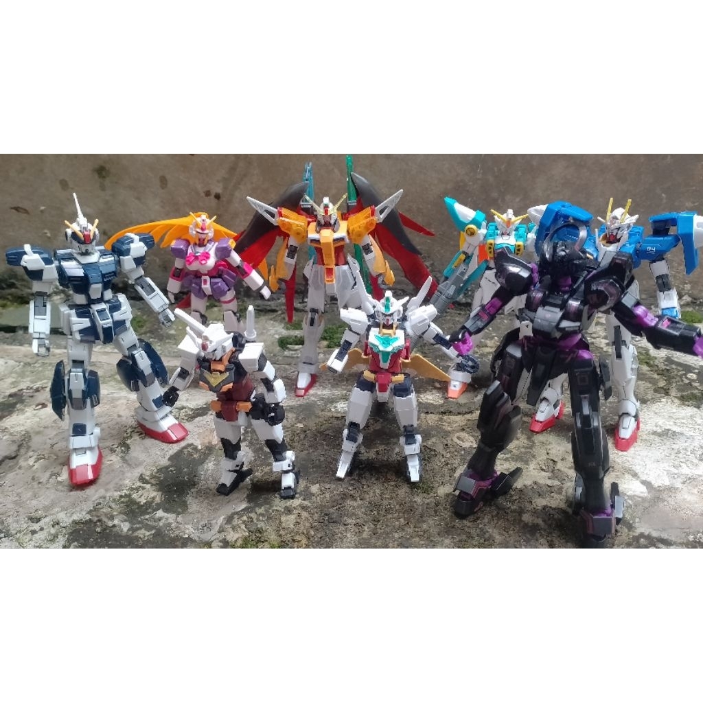 HG 1/144 wing warrior, pale rider , junk part destiny heine, Hg Gundam  OO raiser  nobell berserk no