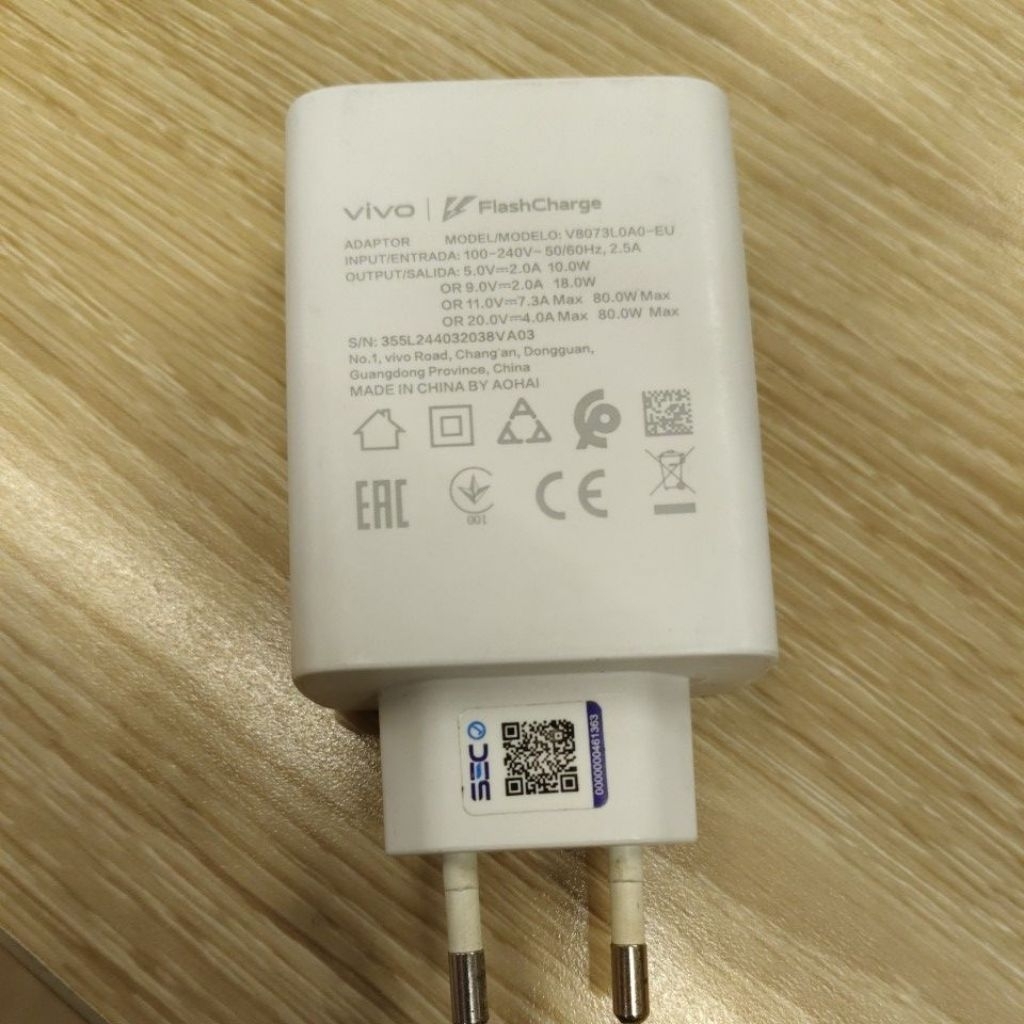 Charger  Copotan Bekas Vivo Iqoo 80 Watt