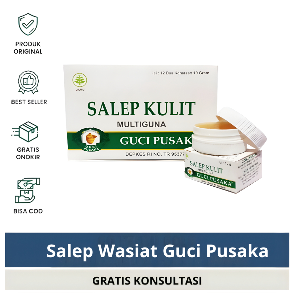Salep Wasiat Guci Pusaka Isi 10gr - Salep Kulit Multiguna Original