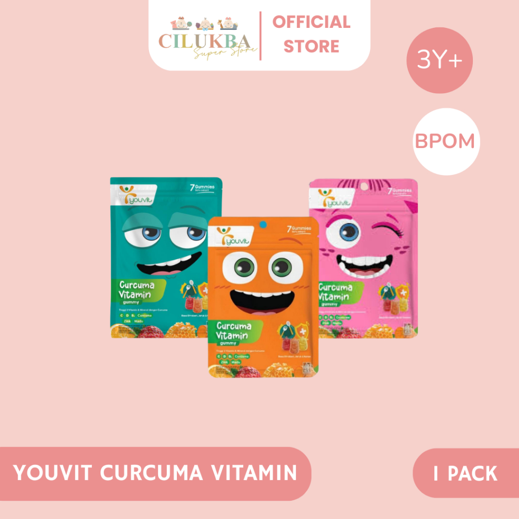 YOUVIT CURCUMA VITAMIN GUMMY | GUMMY VITAMIN | CURCUMA GUMMY | VITAMIN PENAMBAH NAFSU MAKAN | VITAMI