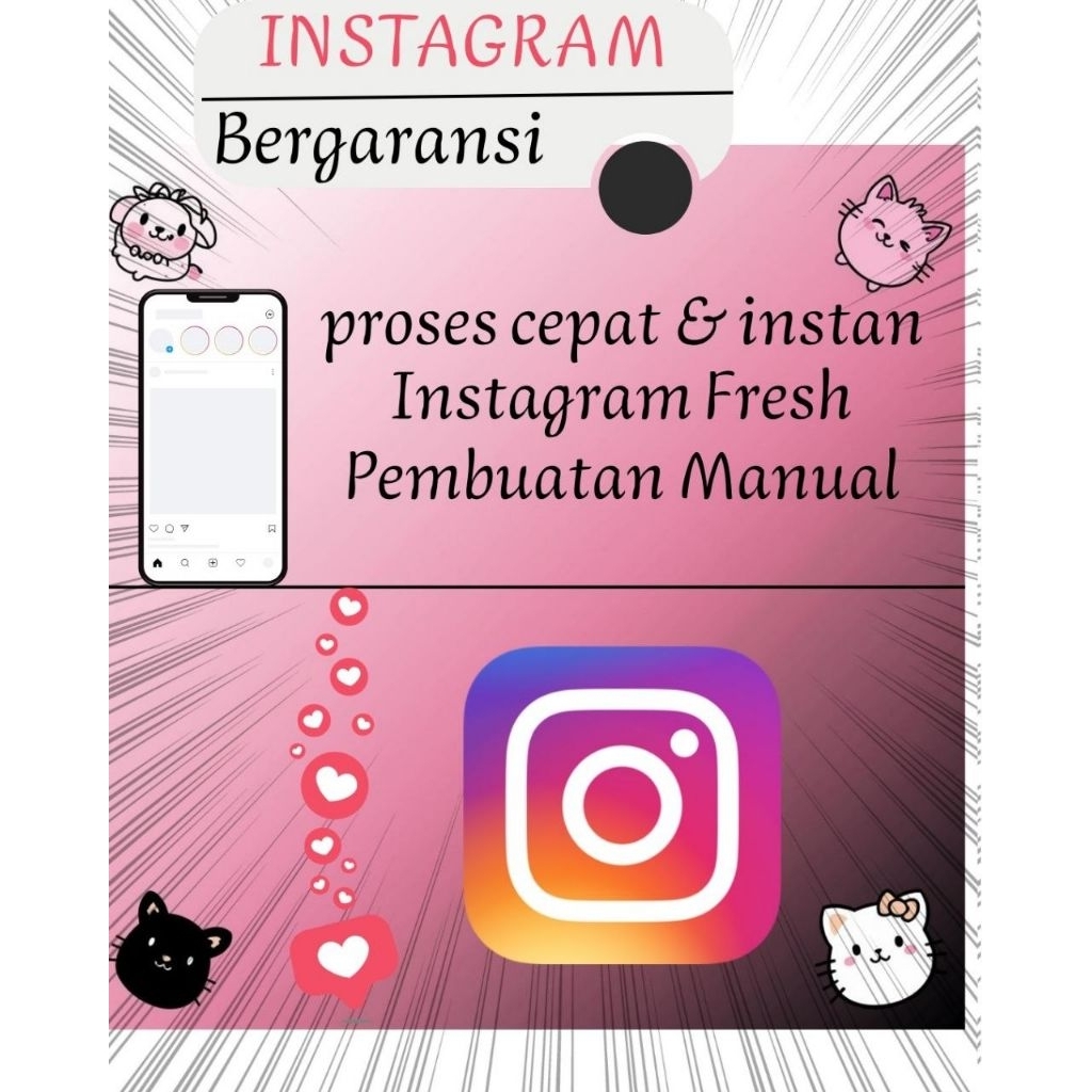 Akun Instagram Polos - Siap Pakai, Bergaransi, Tidak Ada Daftar Teman