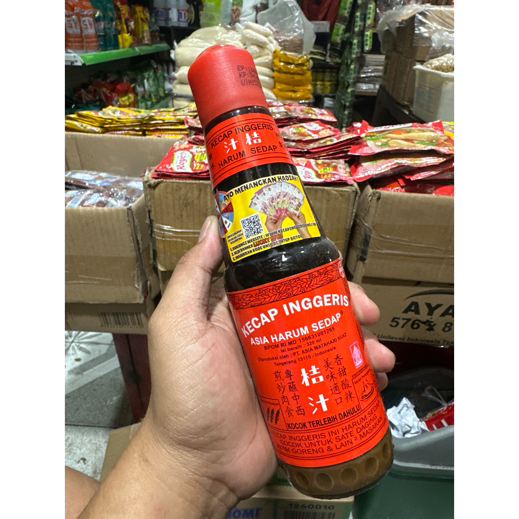 Kecap Inggris Asia Harum Sedap 320ml - Rasa Gurih Manis, Cocok untuk Sate dan Ayam Goreng