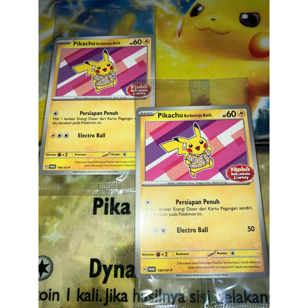 Pikachu Berkemeja Batik - Pink
