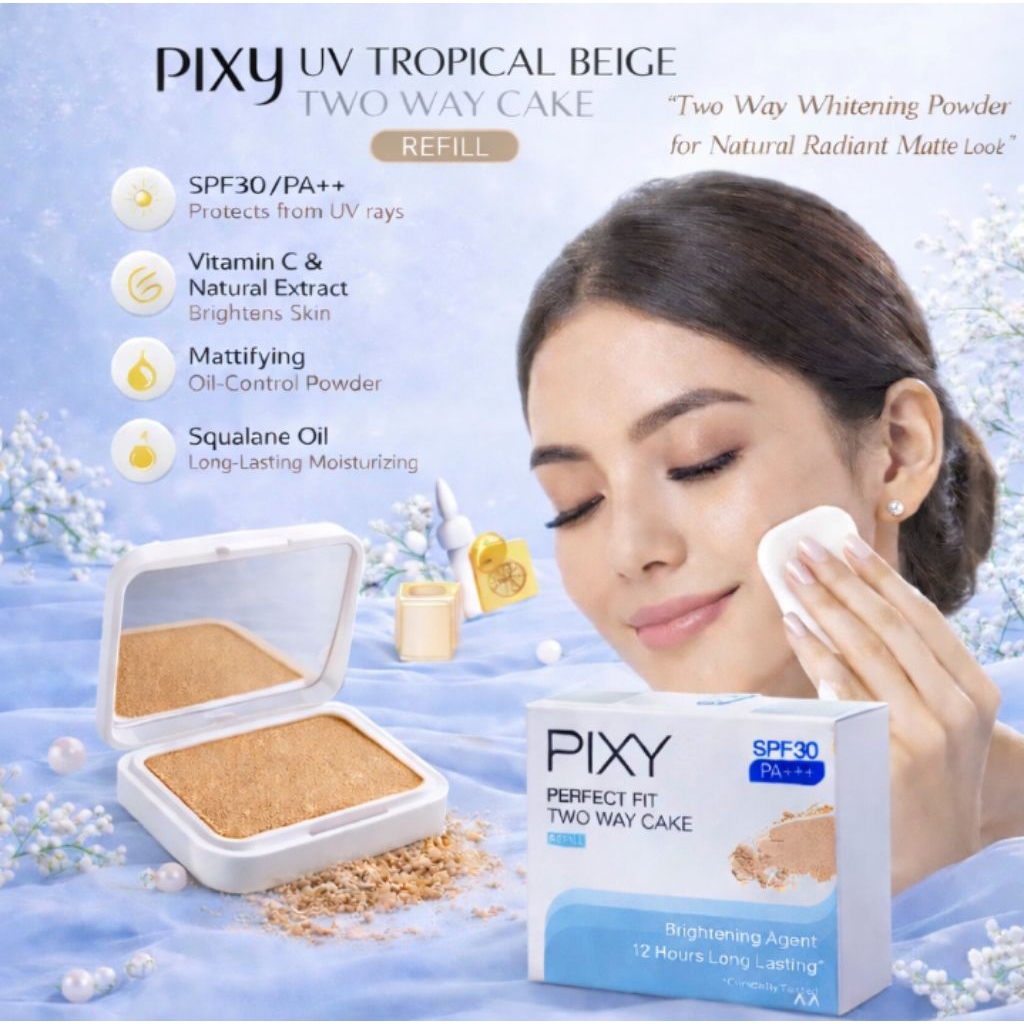 PIXY UV WHITENING TWO WAY CAKE REFILL - BEDAK PADAT SPF 30