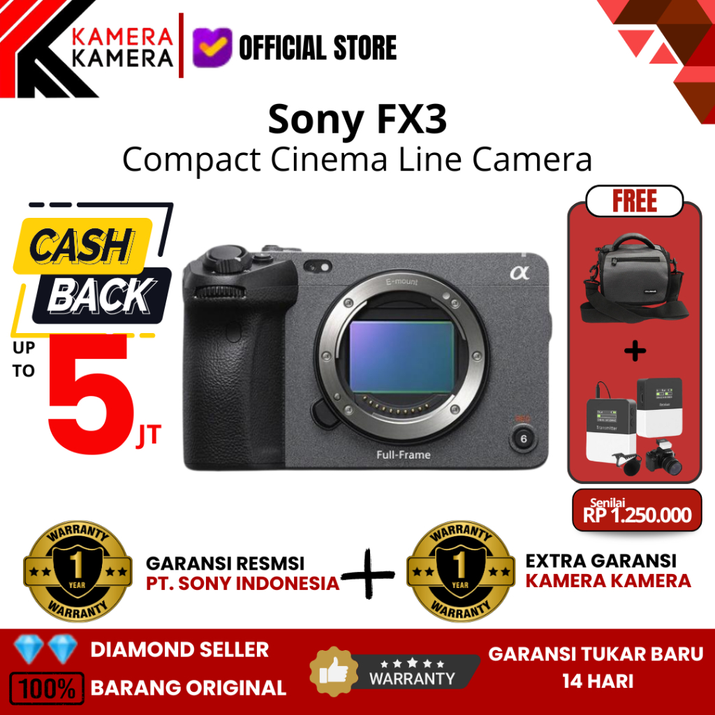 Sony FX3 Full-frame Cinema Line Body Only / Sony FX3 Cinema Line