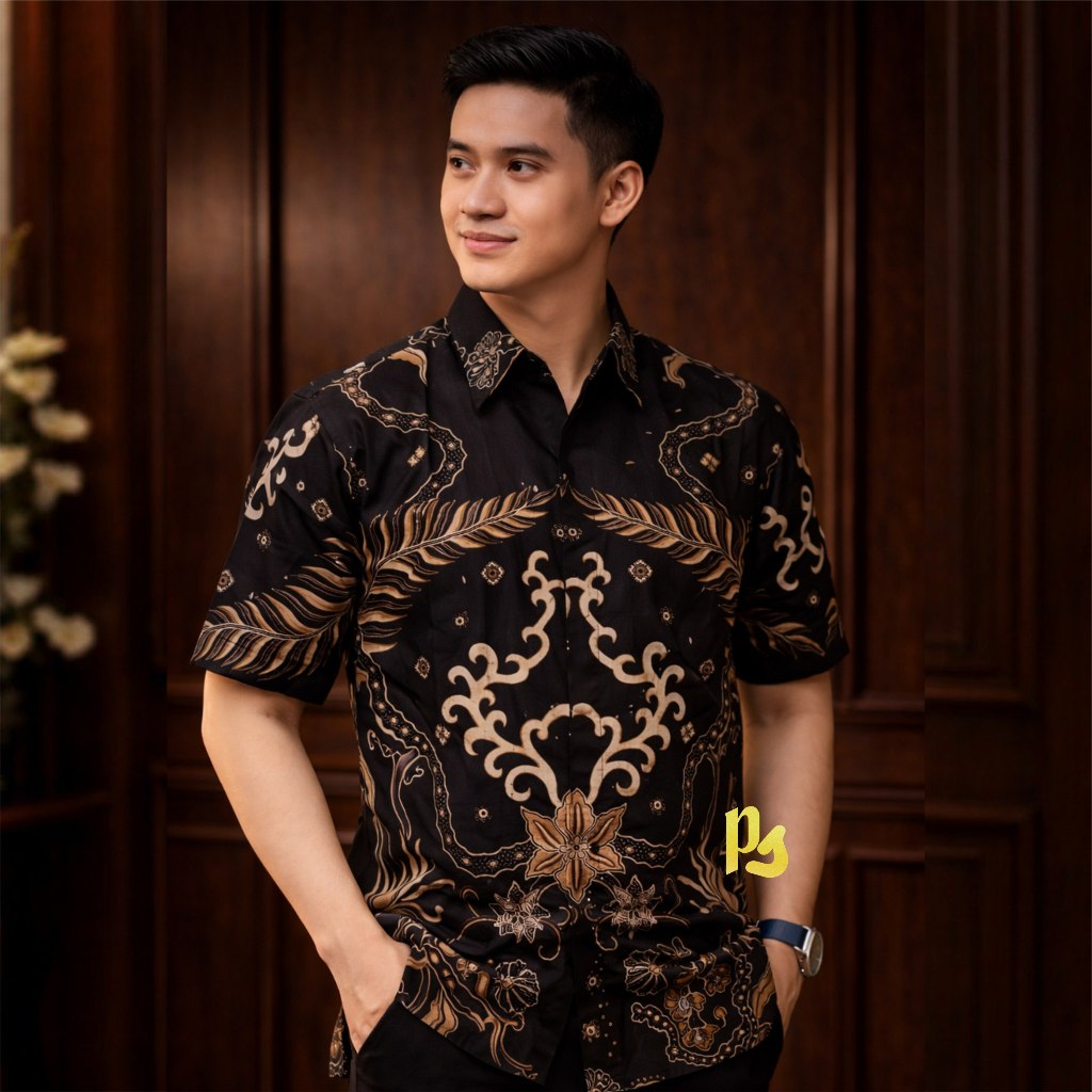 Kenzo Kemeja Pendek Baju Batik Pria Lengan Pendek Batik Pria Premium Seragam Batik Kantoran