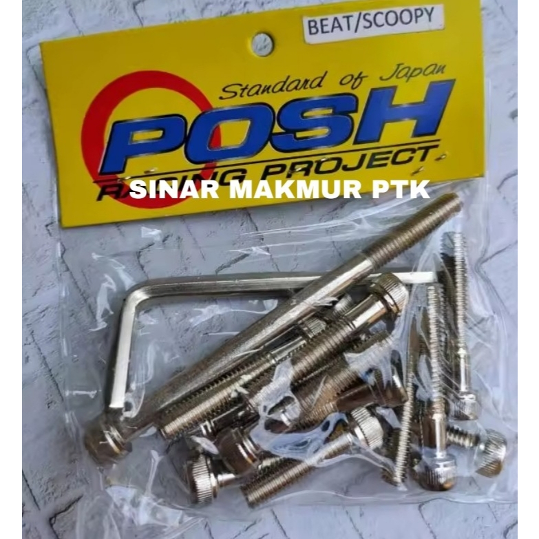 Baut Blok mesin CVT Beat karbu scoopy karbu baut blok beat