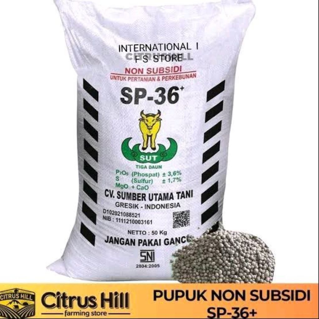 Pupuk SP-36 Pupuk Pertanian&Perkebunan Kemasan 5.KG