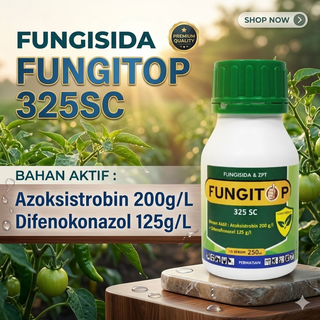 Fungisida FUNGITOP 325 SC - 250ml untuk Pengendalian Hama Tanaman