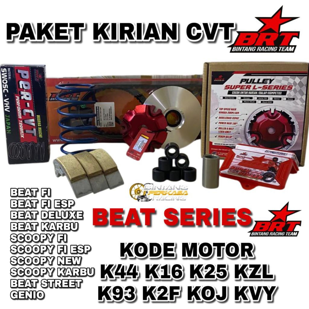 PAKET KIRIAN CVT BRT BEAT  FI ESP BEAT KARBU BEAT DELUXE BEAT STREET SCOOPY TARIKAN LEBIH RINGAN