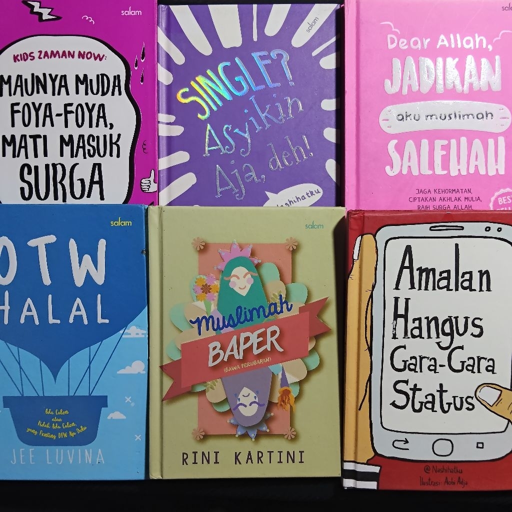 Buku Original • Pengembangan Diri Remaja Islami / Muslimah Baper / Single Asyikin Ajah / Amalan Hang