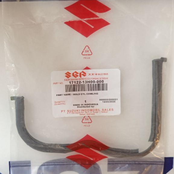 KARET DUMPER  COVER TUTUP BLOK MESIN KIRI SUZUKI SKYWAVE 125 ORIGINAL SGP 17122-13H00-000