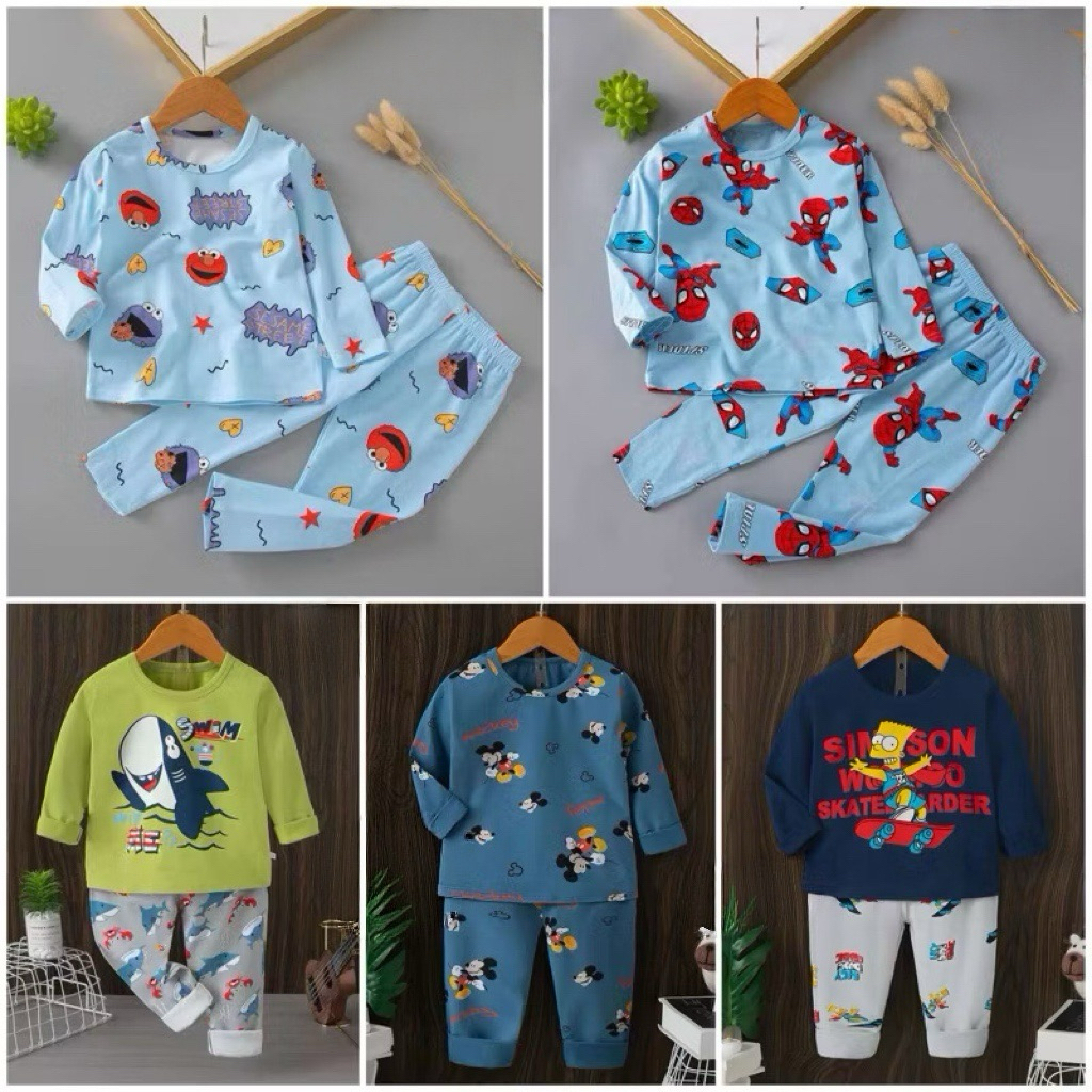 Piyama Anak Impor Lengan Panjang Ku bao Boy 12