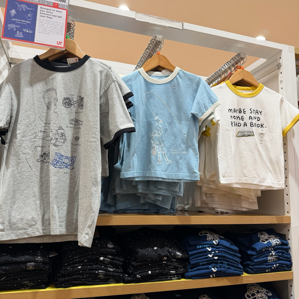 kaos t-shirt UT jason polan lengan pendek uniqlo kids anak