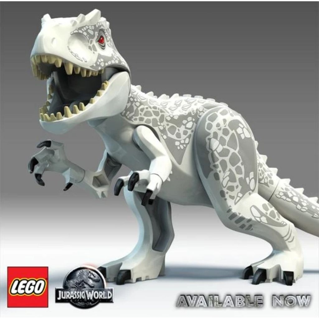 Lego building Block Jurassic Dinosaurus World Indominus Rex- Putih