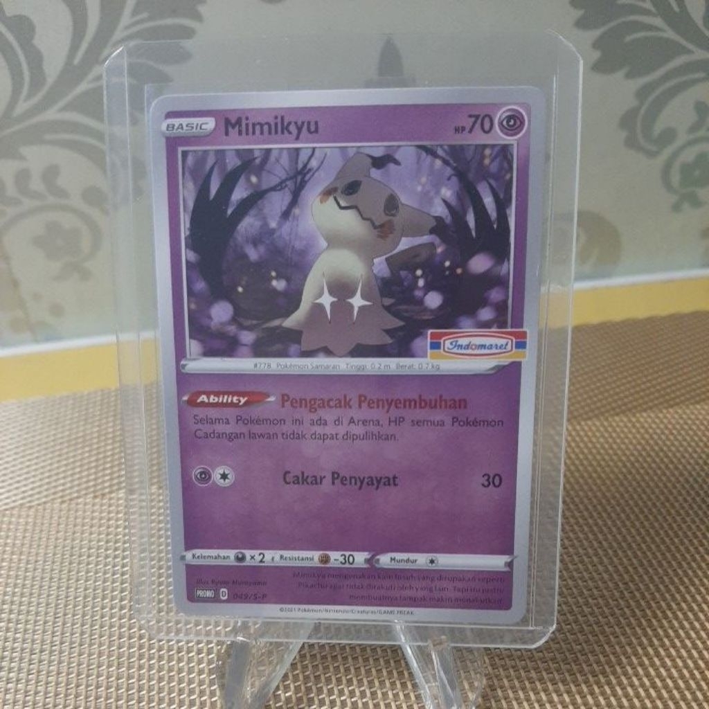Kartu TCG Pokemon Mimikyu Indomaret