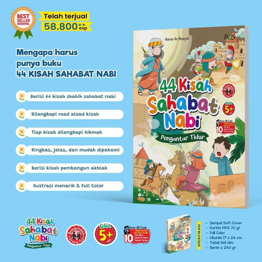 Buku anak 44 kisah sahabat nabi