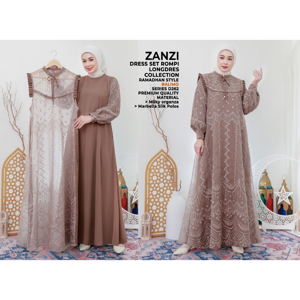 Balimo Zanzi / Dress Balimo / Gamis Balimo Premium / Balimo Outer / Balimo Premium