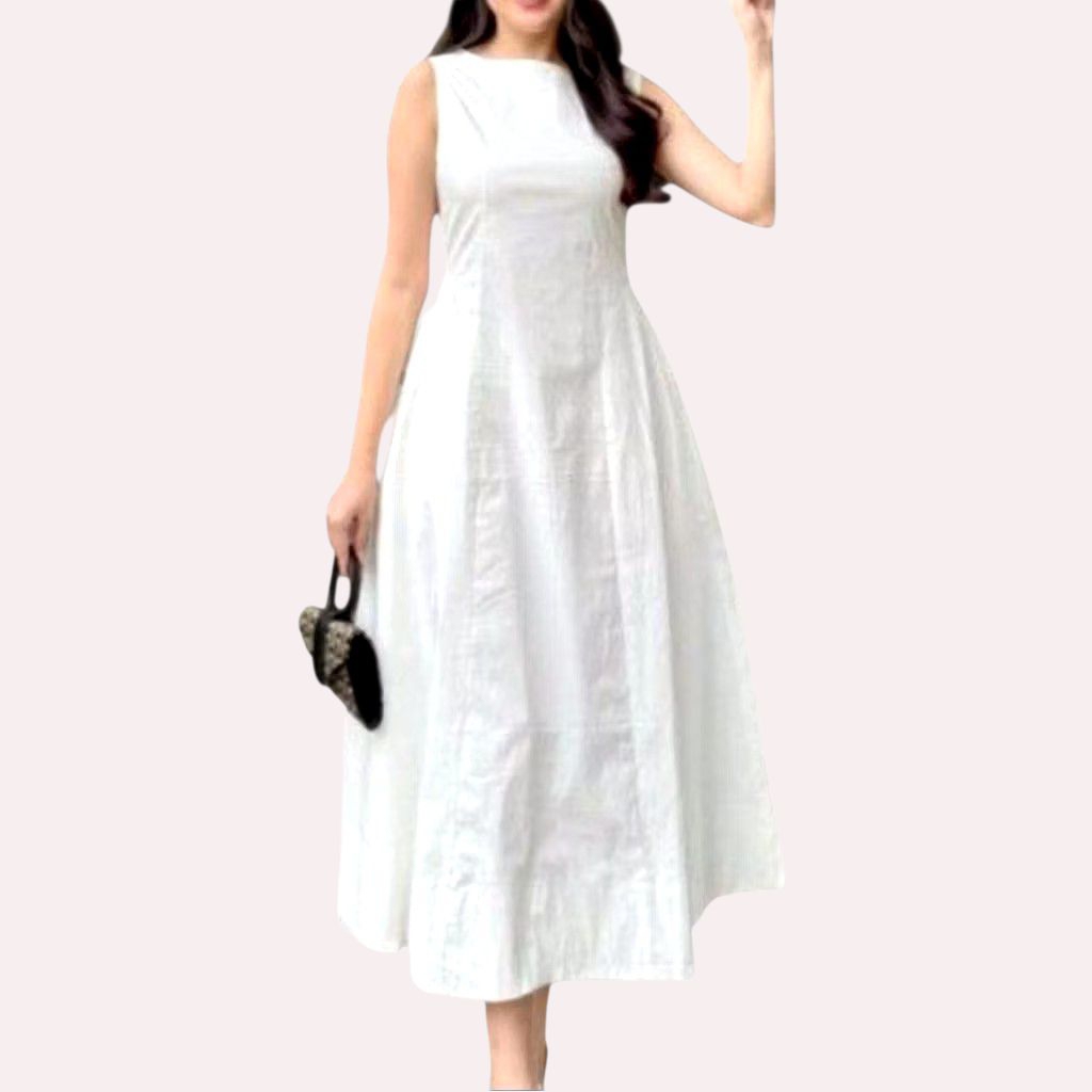 Little Tale Isabella Maxi Dress White Cotton Katun Putih Woman Women Wanita
