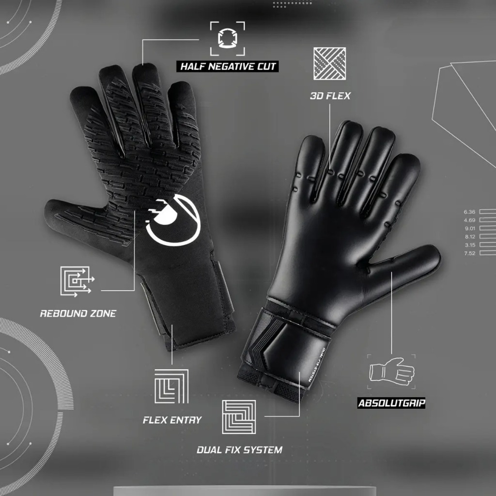 Sarung Tangan Kiper Uhlsport Night Edition Absolutgrip HN FIT