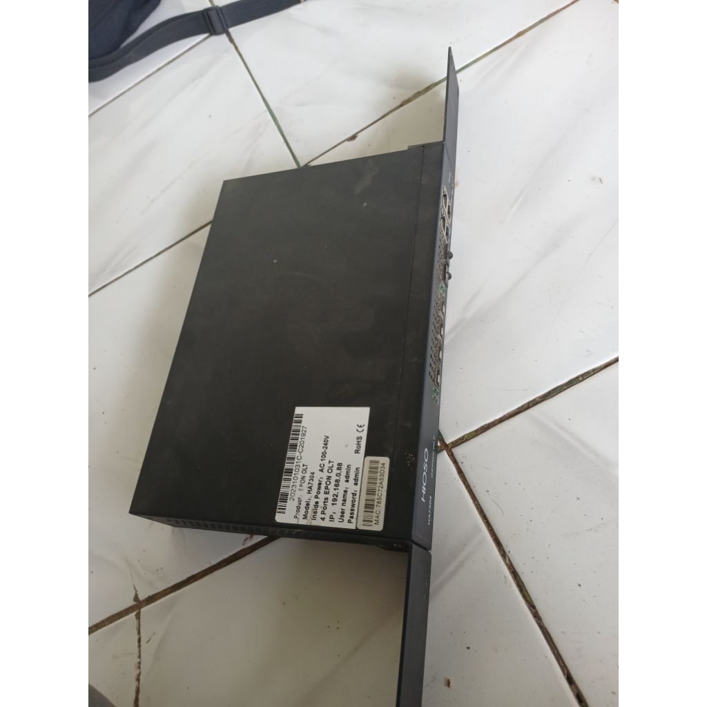OLT Hioso EPON 4 PON Bekas – Normal Siap Pakai