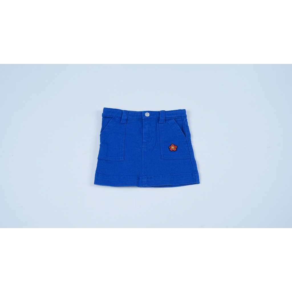 Kenzo - Kids Logo Patch Denim Skirt