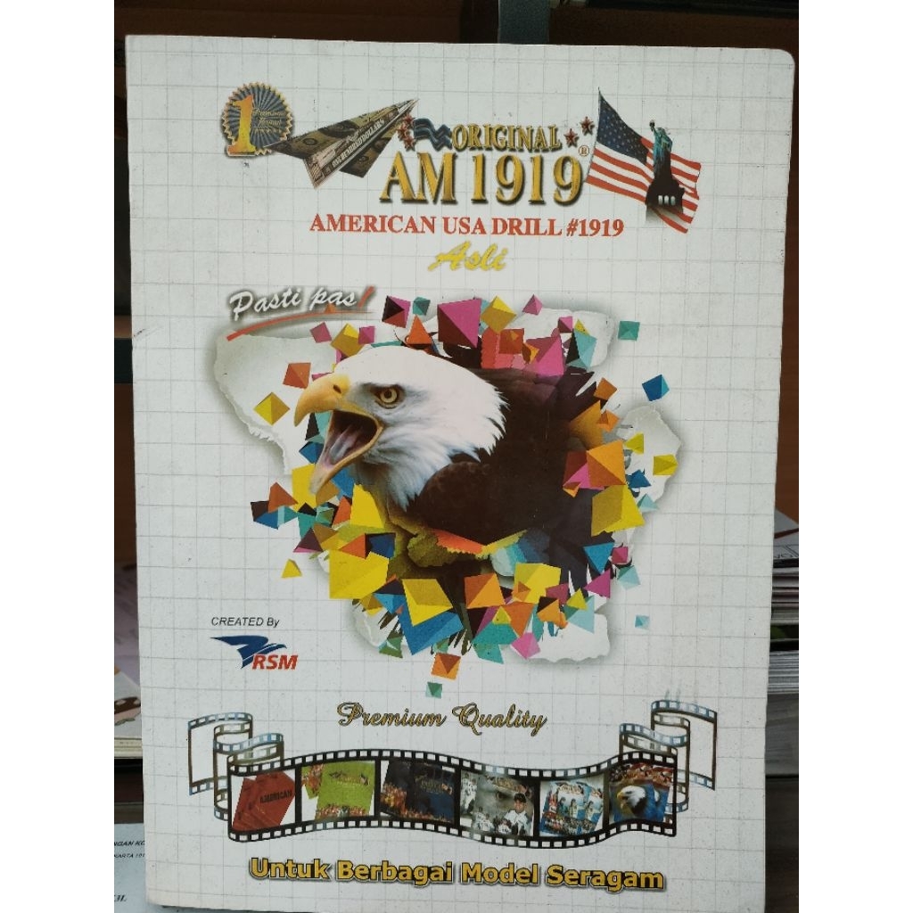 PROMO(1 Roll) American Drill 1919 kain seragam kantor sekolah