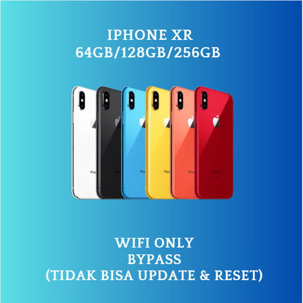 HP IPHONE XR WIFI ONLY 64GB/128GB/256GB Bekas Second Original Mulus Fullset Game/Live/Merekam Video