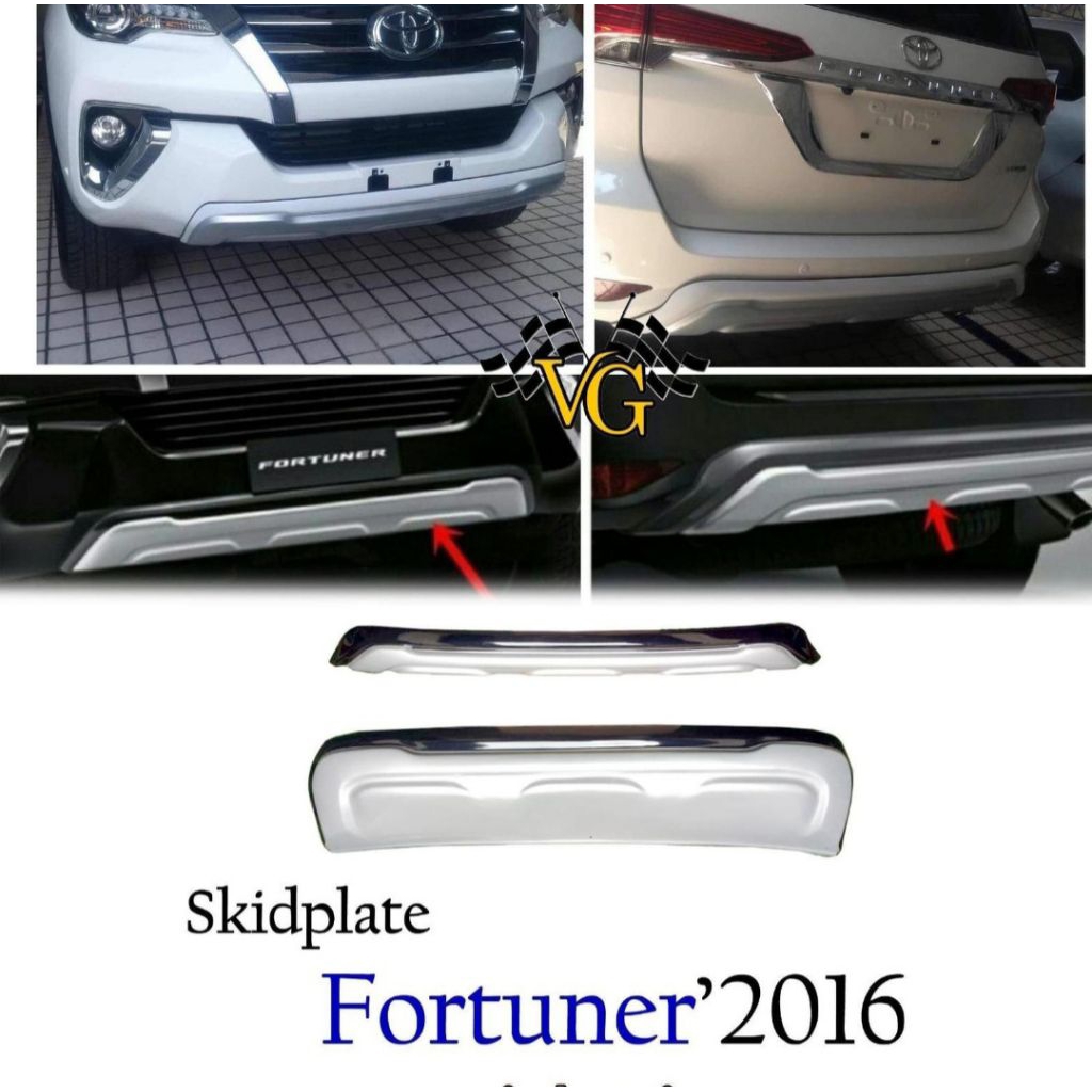 Front bumper guard fortuner vrz 2016-2019