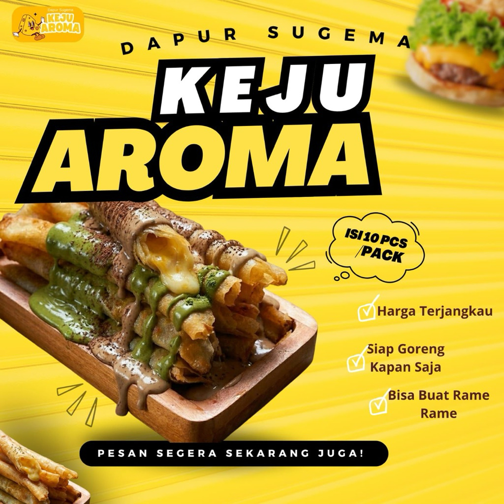 Cheese Roll Stick Lumer Isi 10 | Keju Aroma Crispy