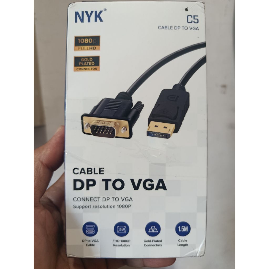 Kabel DP to VGA (Display Port to VGA)