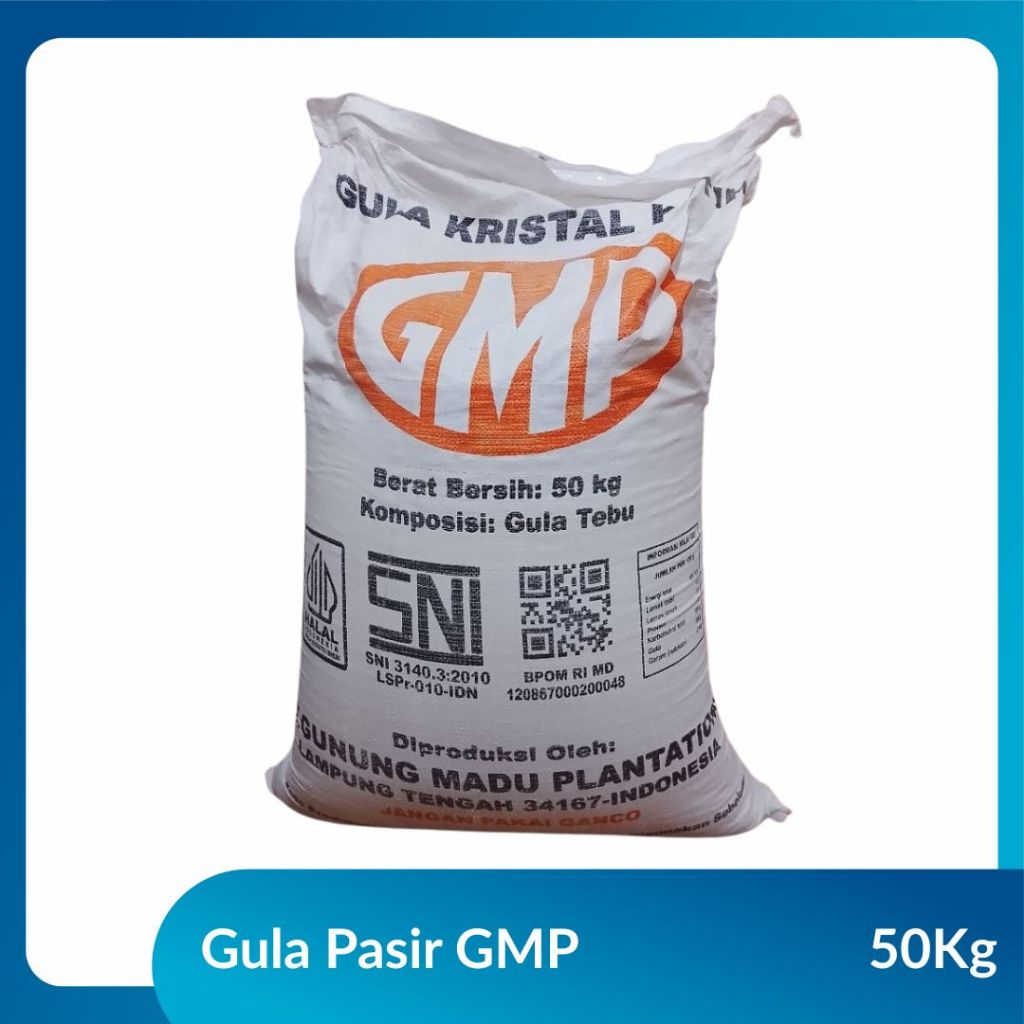 GULA PASIR 50KG Berkualitas GMP