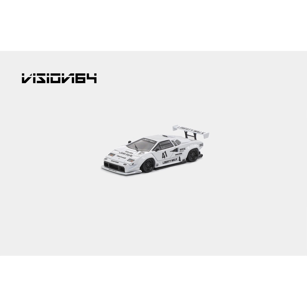 Vision64 Lamborghini Countach White Yellow
